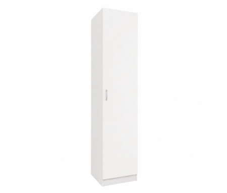 Dulap Modern cu o Ușă și 4 Polițe, 200×45×45 cm, Alb, PAL 18 mm [1]