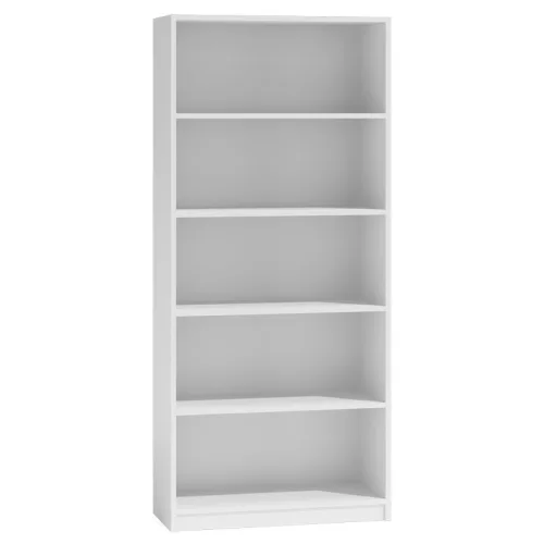 ETAJERE BIROU - Etajera Birou cu 4 Polite de Depozitare 200x70x35 cm, Culoare Alb, Material PAL de 18mm