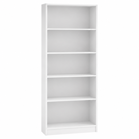 Etajera Birou cu 4 Polite de Depozitare 200x70x35 cm, Culoare Alb, Material PAL de 18mm [1]