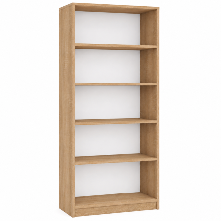 Etajera Birou cu 4 Polite de Depozitare 200x70x35 cm, Culoare Sonoma, Material PAL de 18mm [2]