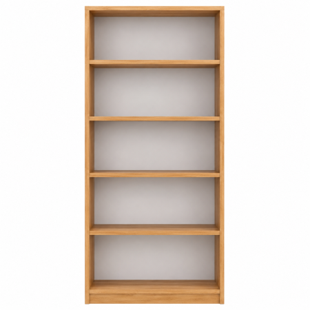 Etajera Birou cu 4 Polite de Depozitare 200x70x35 cm, Culoare Stejar Auriu, Material PAL de 18mm [1]