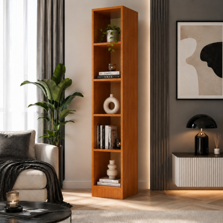 Etajera Simpla, 200x45x45 cm, Culoare Cires din pal de 18 mm [1]