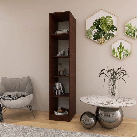 Etajera Simpla, 200x45x45 cm, Culoare Wenge din pal de 18 mm [1]