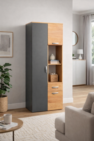 Living Royal V2 230 cm, Stejar Auriu & Gri Antracit – Mobilier Living Modern PAL 18 mm [3]