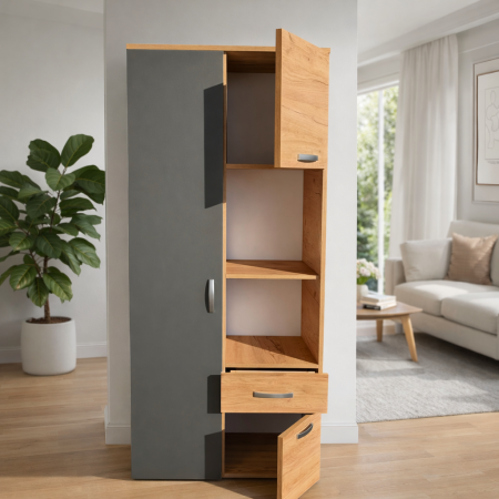 Living Royal V4 310 cm, Stejar Auriu & Gri Antracit – Mobilier Living Modern PAL 18 mm [4]