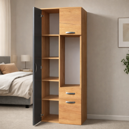 Living Royal V4 310 cm, Stejar Auriu & Gri Antracit – Mobilier Living Modern PAL 18 mm [5]