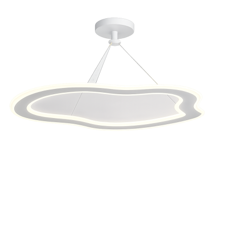 Lustră LED modernă albă, 27W, 3 funcții lumină (rece/caldă/neutră) [1]