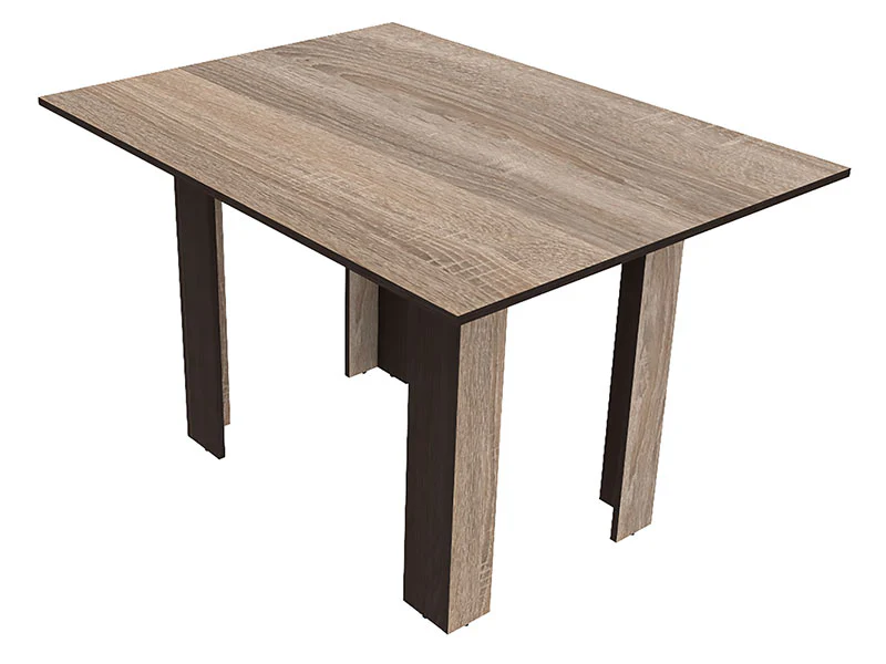 MESE - Masă Pliantă Zeneva cu Blat Robust și Design Modern, Culoare Sonoma Trufă/Wenge Magia