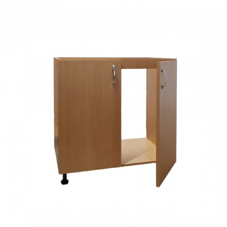 INFERIOARE BUCATARIE - Masca Pentru Chiuveta cu 2 usi Cires 80x87x50 cm din Pal 18mm si cu Picioare Reglabile