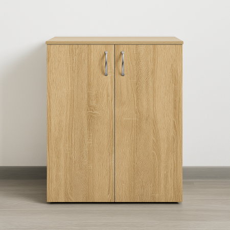 Pantofar cu 2 usi si 3 polite, Culoare Sonoma, 100x70x40cm, Pal 18mm [1]