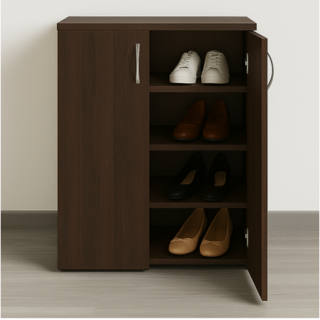 Pantofar cu 2 usi WENGE, 100x70x40cm, Pal 18mm [1]