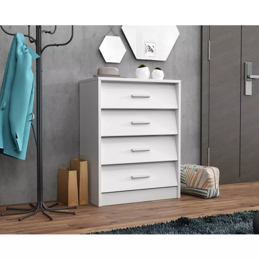 Pantofar Sami cu 4 compartimente, Culoare Alba [0]