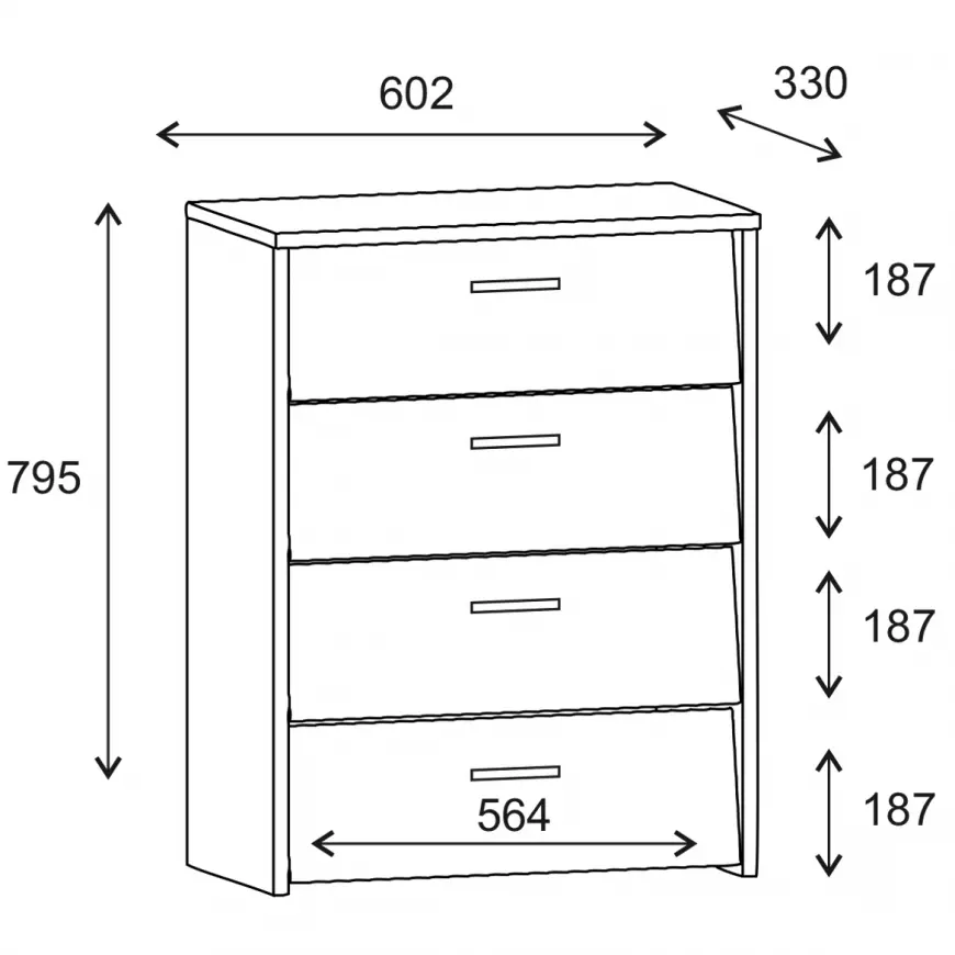 Pantofar Sami cu 4 compartimente, Culoare Sonoma [2]