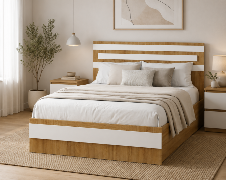 PATURI - Pat Leno din Stejar Auriu – Design Modern și Rezistență Premium