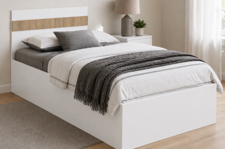 PATURI - Pat o Persoană Linea, Masura 200x90 cm, PAL 18 mm