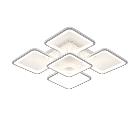 Plafonieră LED LUMINASTAR NEW, 120W, CCT dimabilă, telecomandă WiFi 2.4G, albă [1]