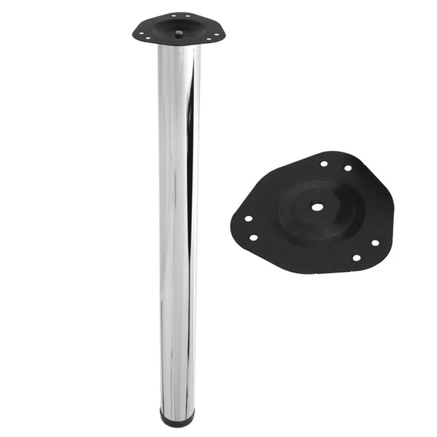 Set 4 picioare Solusa pentru blat masa, FI60x710 mm, finisaj crom lucios [2]