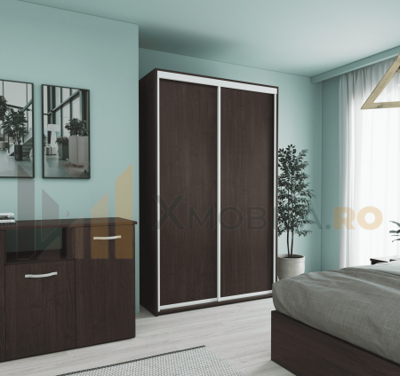 Set Dormitor Smart, Material Pal 18mm, Culoare Wenge [4]