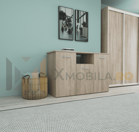 Set Dormitor Smart, Material Pal 18mm, Culoare Sonoma [4]