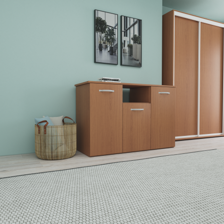 Set Dormitor Smart, Material Pal 18mm, Culoare Cires [4]