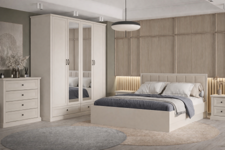 Seturi dormitor - Set Dormitor Verona, Culoare Casmere