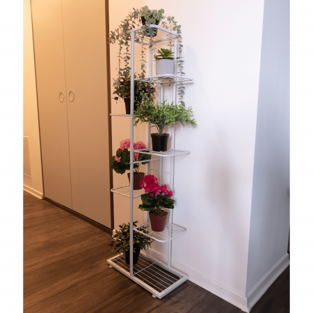 Suport pentru flori din metal, Alb, BAMIR TIP 2 [4]