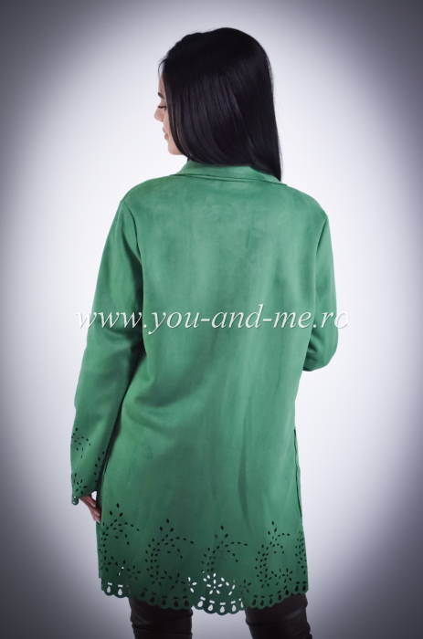 Jacheta verde perforata [6]