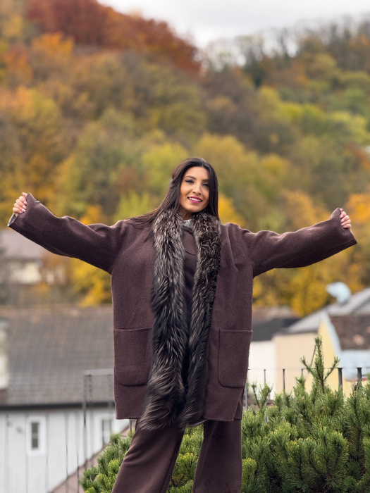 Haina din alpaca cu blana naturala [10]