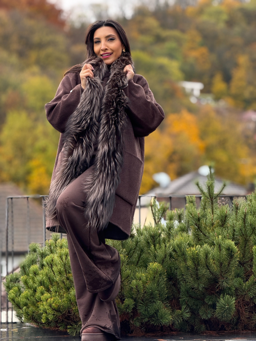 Haina din alpaca cu blana naturala [8]