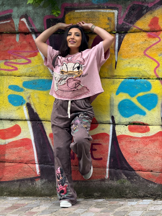 Pantaloni cu print vesel [2]
