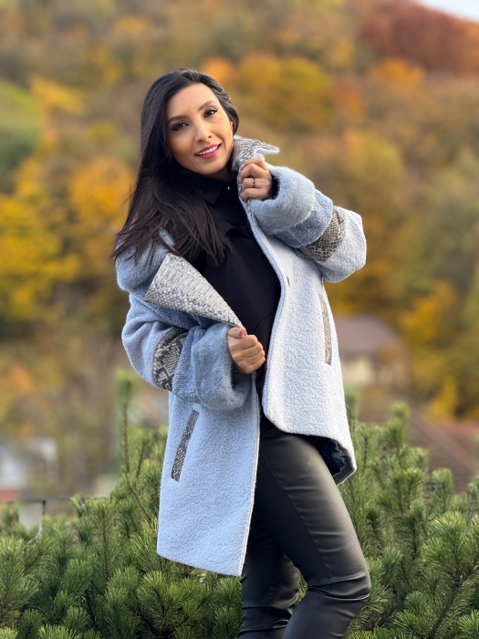 Haina bleo cu blana naturala [7]