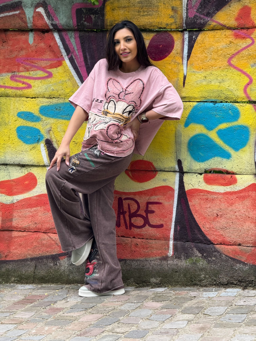 Pantaloni cu print vesel [4]