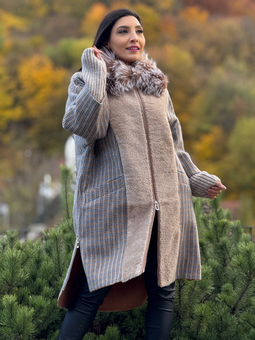 Haina din alpaca cu blana naturala [3]