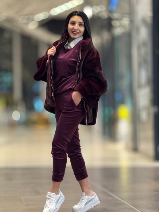 Blaniata bordo din blana artificiala [3]