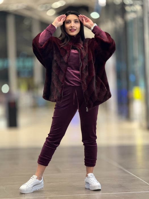 Blaniata bordo din blana artificiala [2]