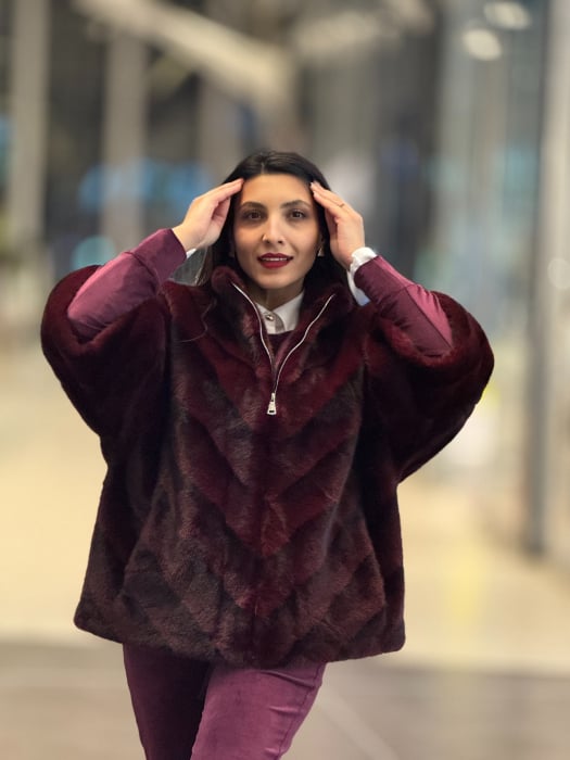 Blaniata bordo din blana artificiala [4]