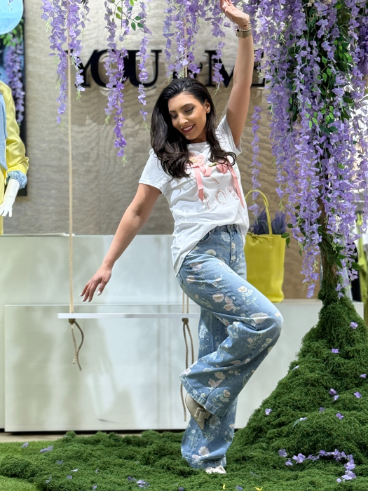 Blugi cu imprimeu floral [6]