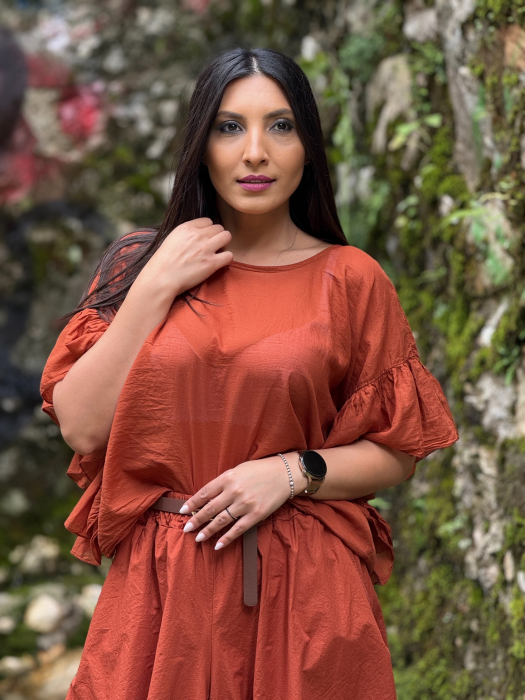 Bluza 100% bumbac cu volanase [2]