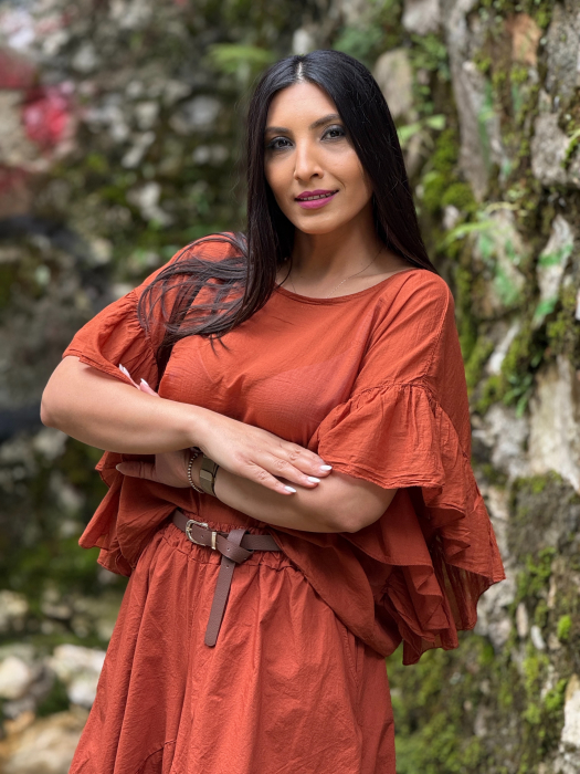 Bluza 100% bumbac cu volanase [3]