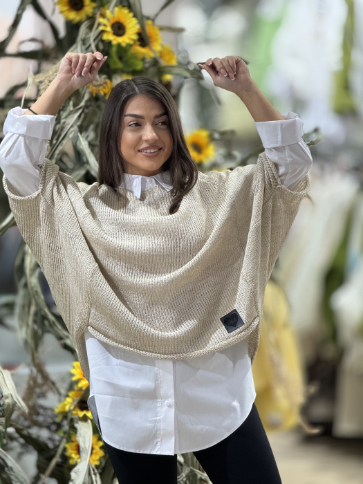 Bluza bej asimetrica [3]