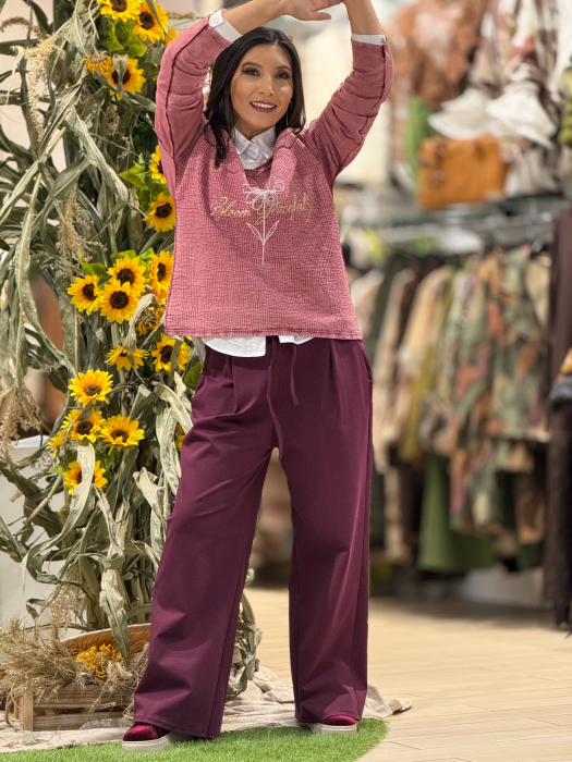 Bluza cu anchior si broderie florala [5]