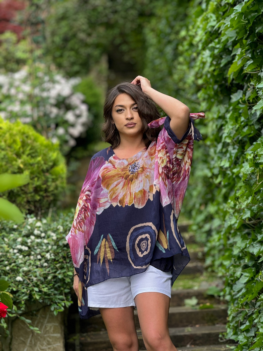 Bluza cu anchior si imprimeu floral [1]