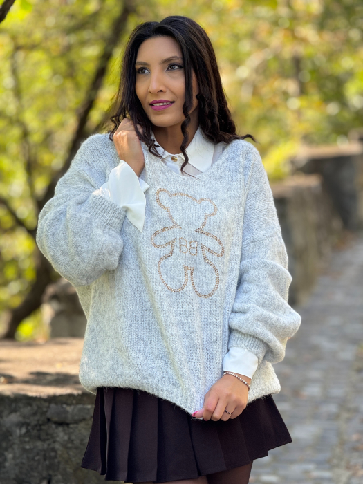 Bluza cu aplicatie ursulet [4]
