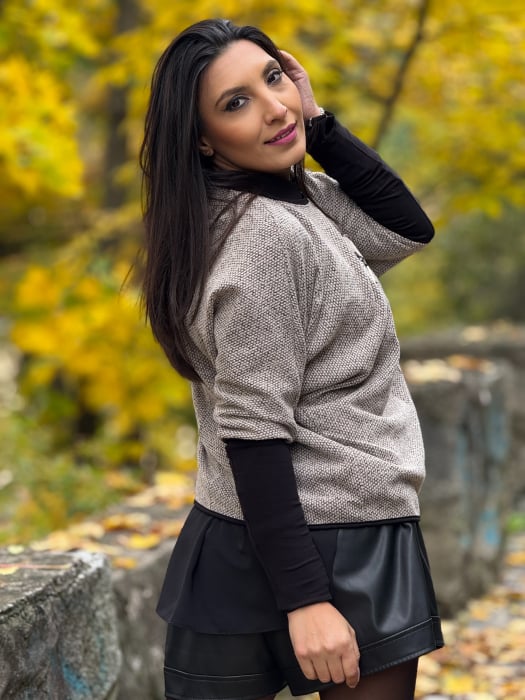 Bluza cu flori cu paiete [4]
