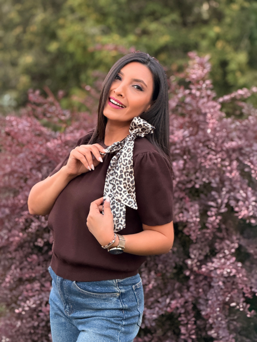Bluza cu funda animal print [3]