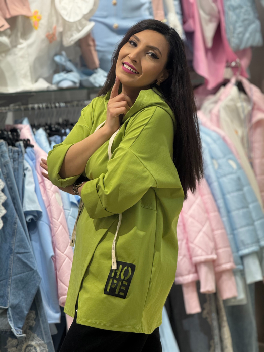 Bluza cu gluga si imprimeu hope [3]