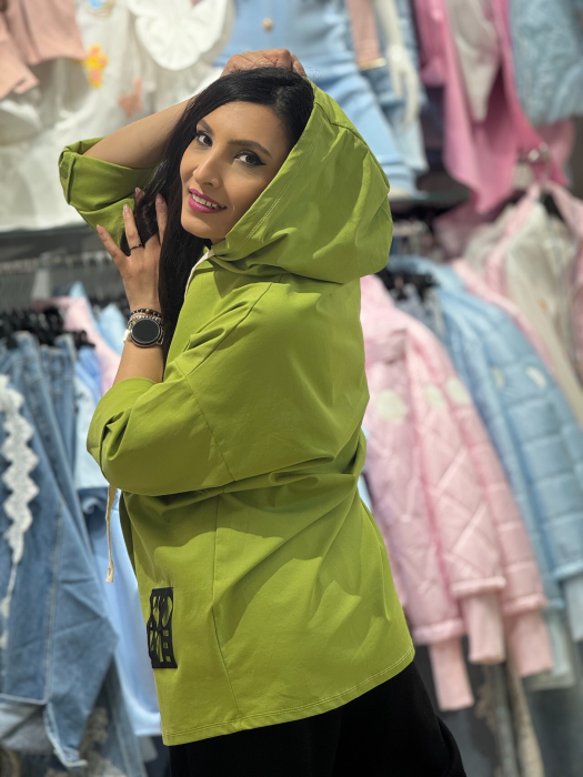 Bluza cu gluga si imprimeu hope [4]