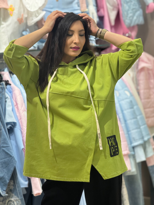 Bluza cu gluga si imprimeu hope [2]