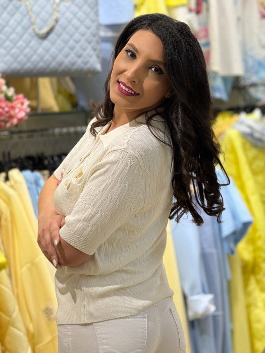 Bluza cu guler si detaliu ursulet brodat [4]