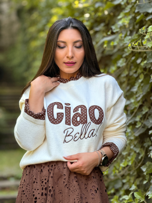 Bluza cu imprimeu CIAO BELLA [4]